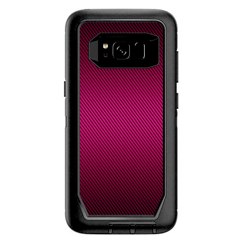  Pink,Black Carbon Fiber Graphite Otterbox Defender Samsung Galaxy S8 Skin