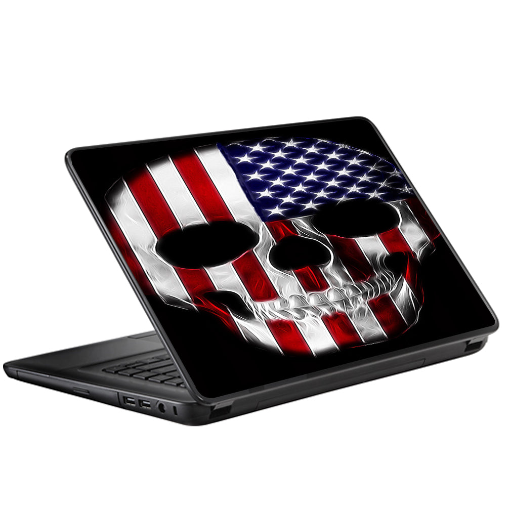  American Skull Flag In Skull Universal 13 to 16 inch wide laptop Skin
