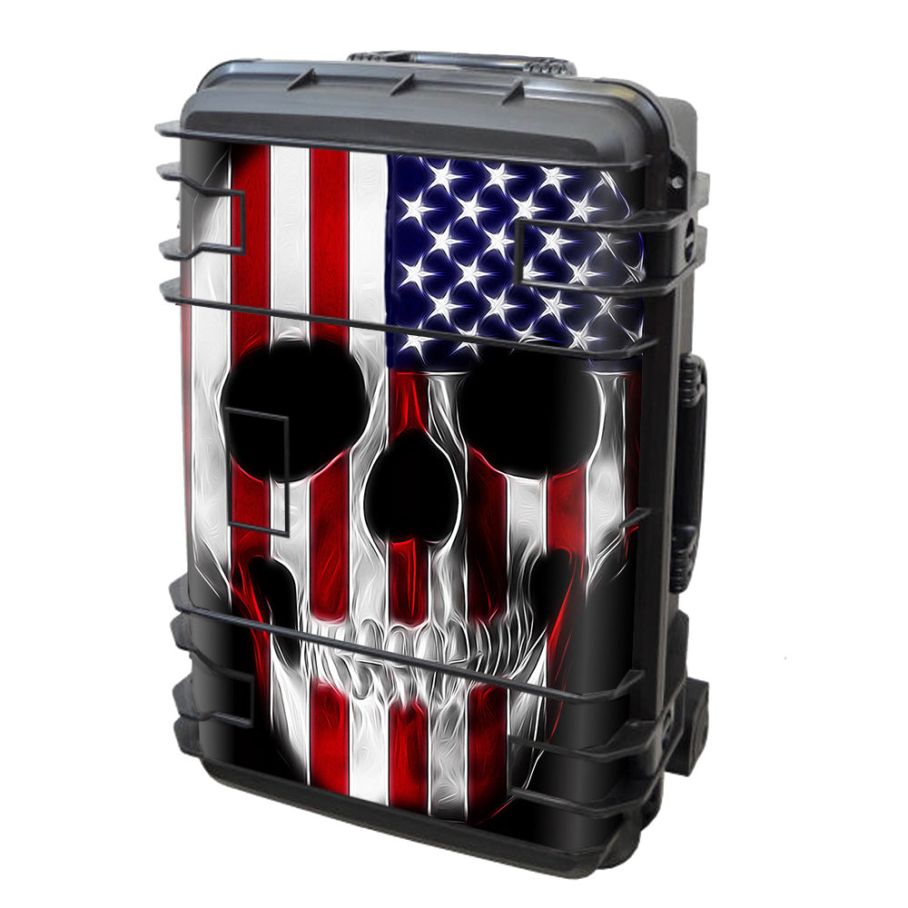  American Skull Flag In Skull Seahorse Case Se-920 Skin