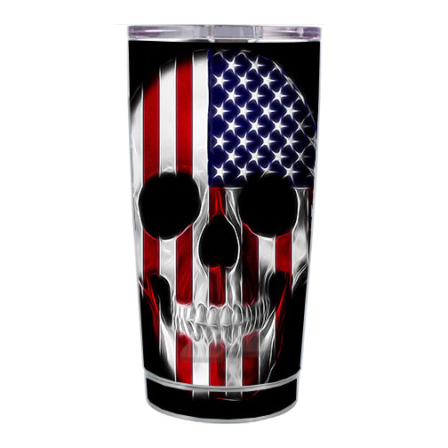  American Skull Flag In Skull Ozark Trail 20oz Tumbler Skin