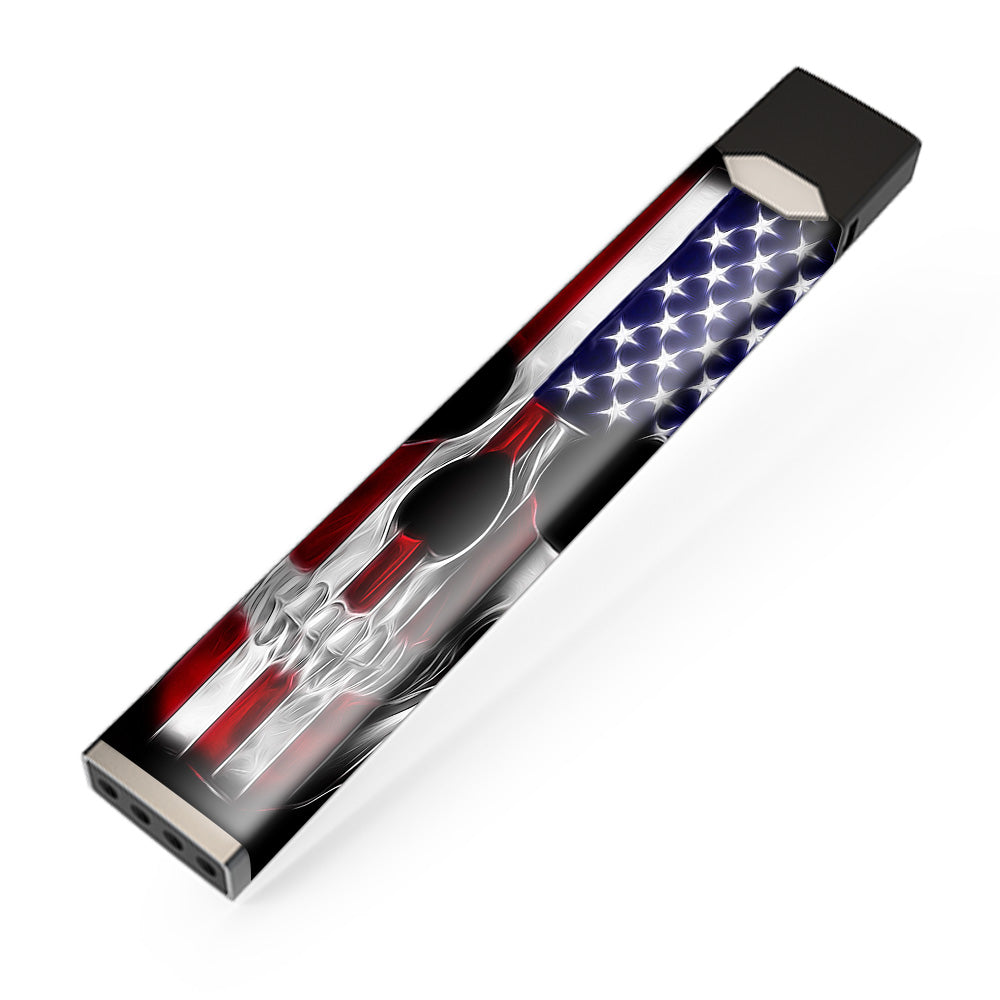 American Skull Flag In Skull JUUL Skin