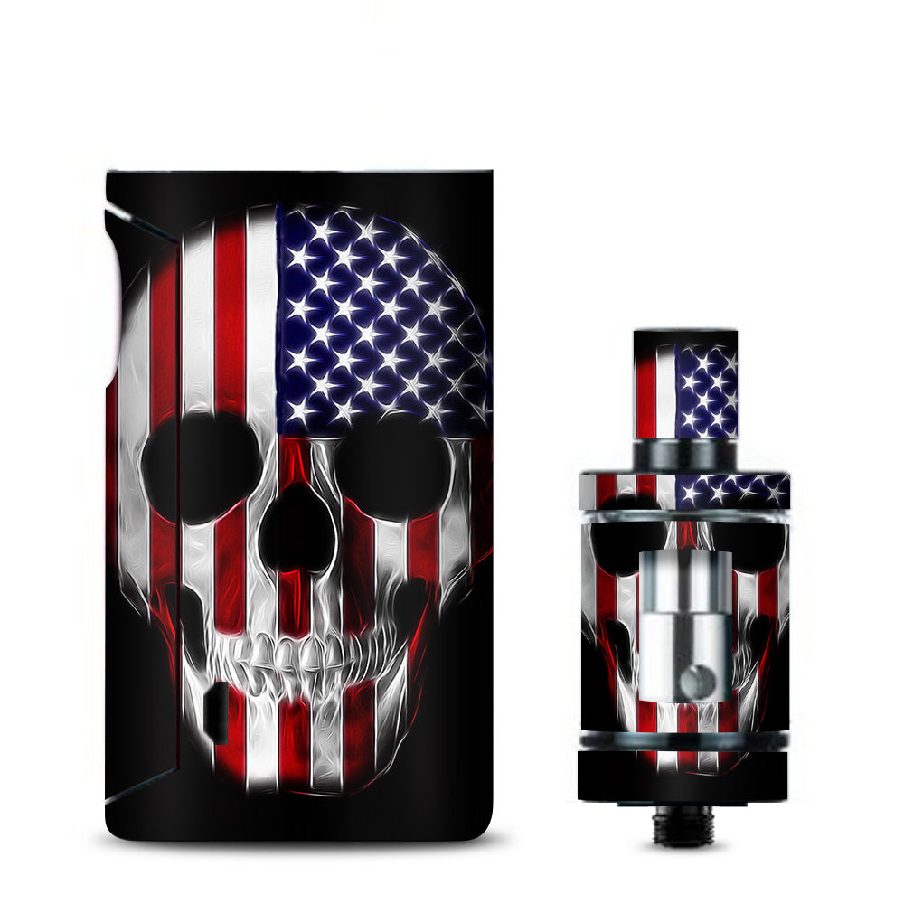  American Skull Flag In Skull Vaporesso Drizzle Fit Skin