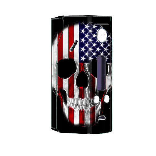  American Skull Flag In Skull Wismec Reuleaux RX200  Skin