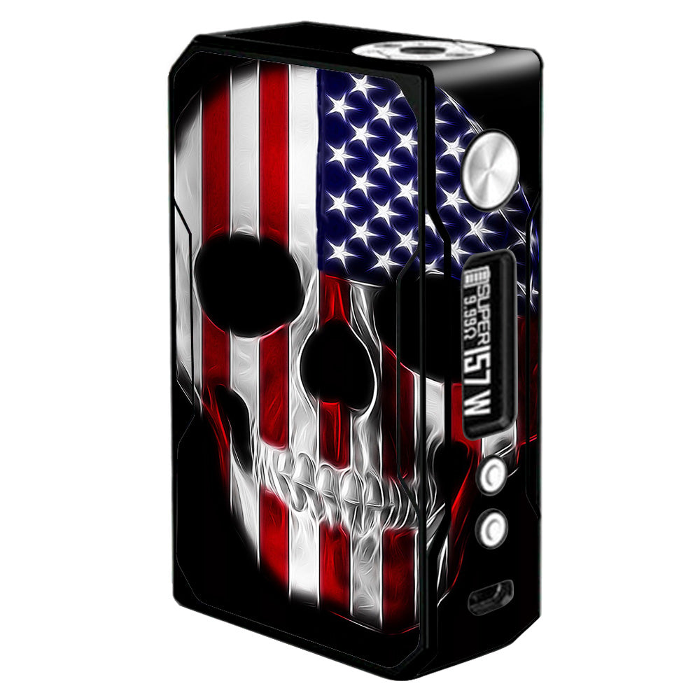  American Skull Flag In Skull Voopoo Drag 157w Skin