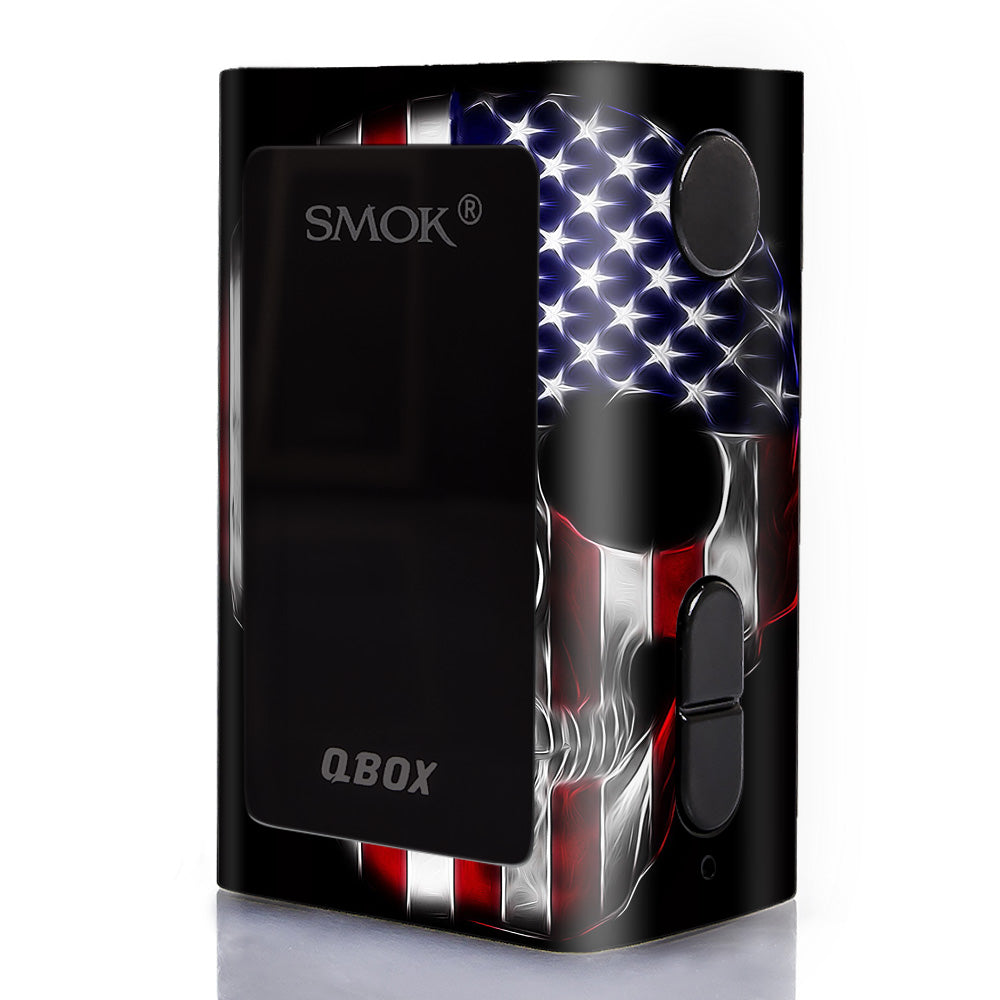  American Skull Flag In Skull Smok Q-Box Skin