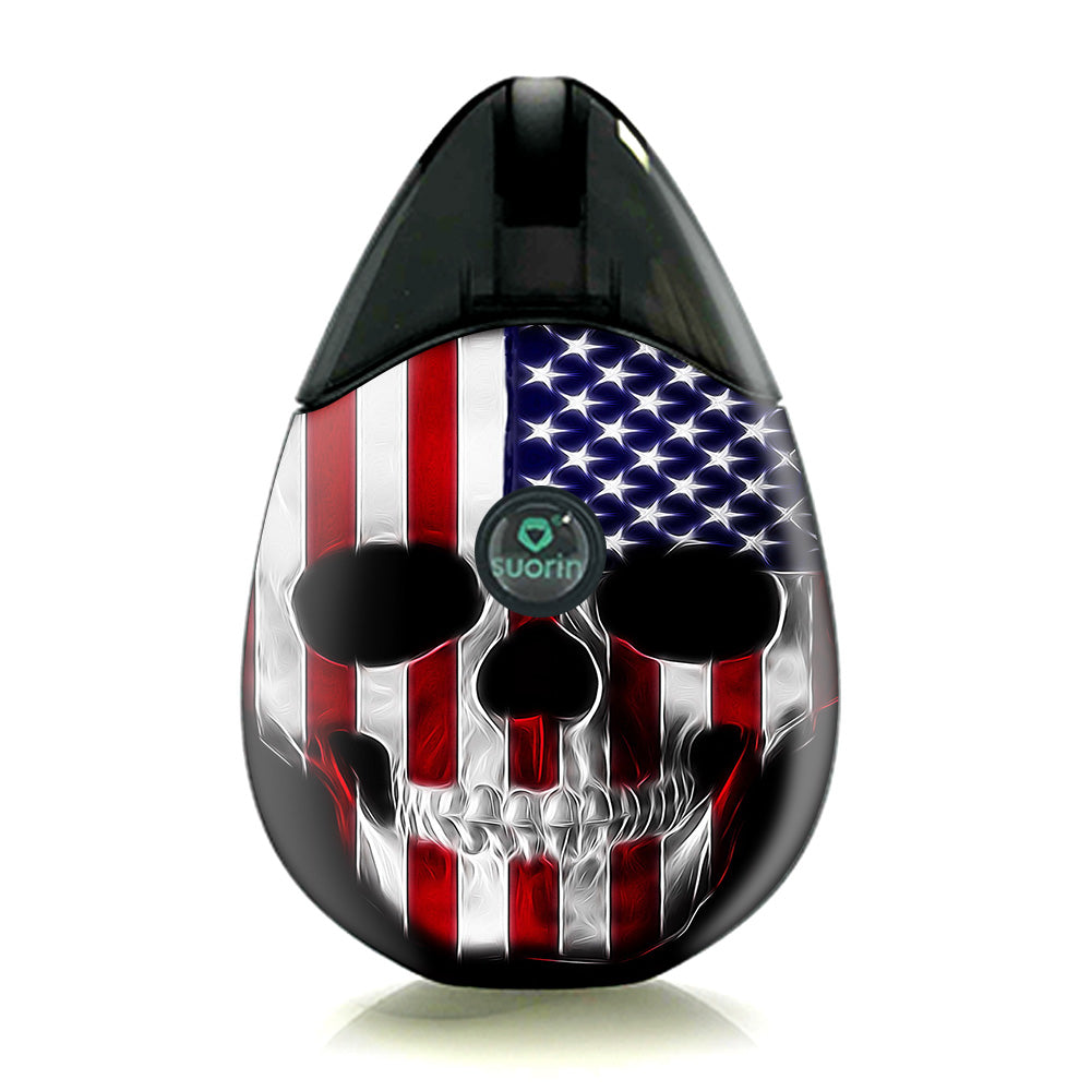  American Skull Flag In Skull Suorin Drop Skin