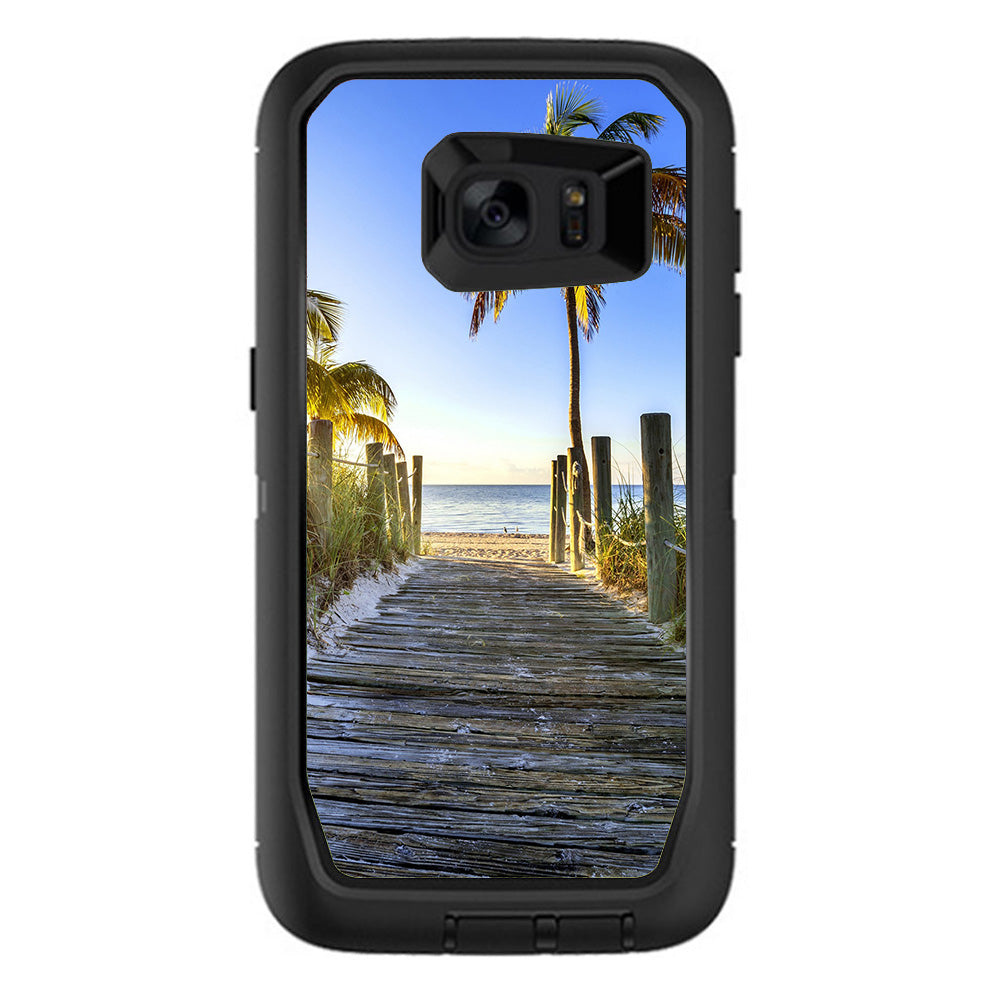  The Beach Tropical Sunshine Vacation Otterbox Defender Samsung Galaxy S7 Edge Skin