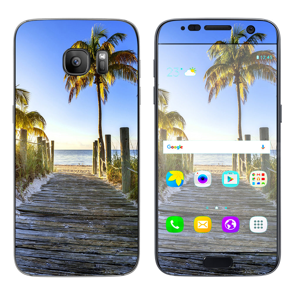  The Beach Tropical Sunshine Vacation Samsung Galaxy S7 Skin