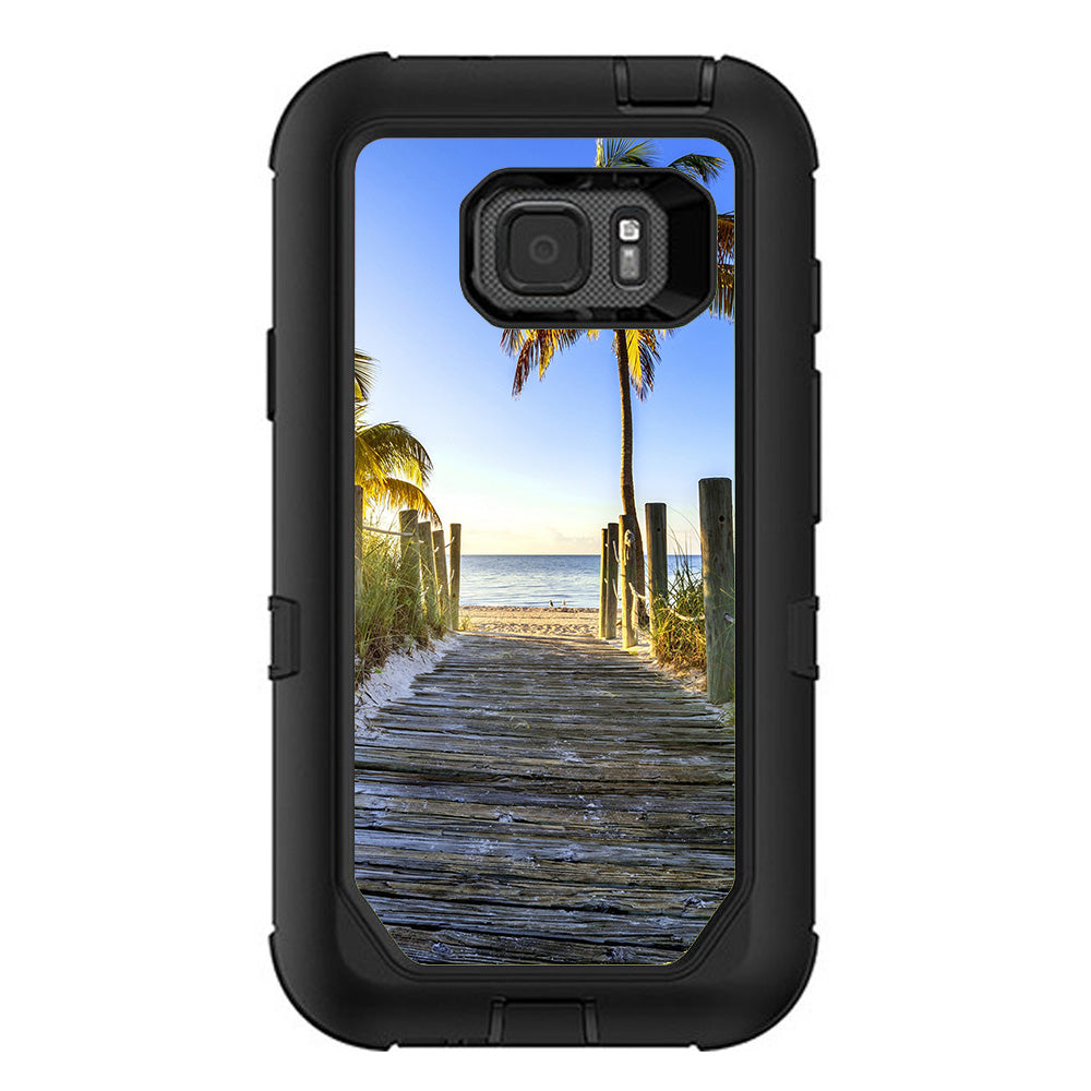  The Beach Tropical Sunshine Vacation Otterbox Defender Samsung Galaxy S7 Active Skin