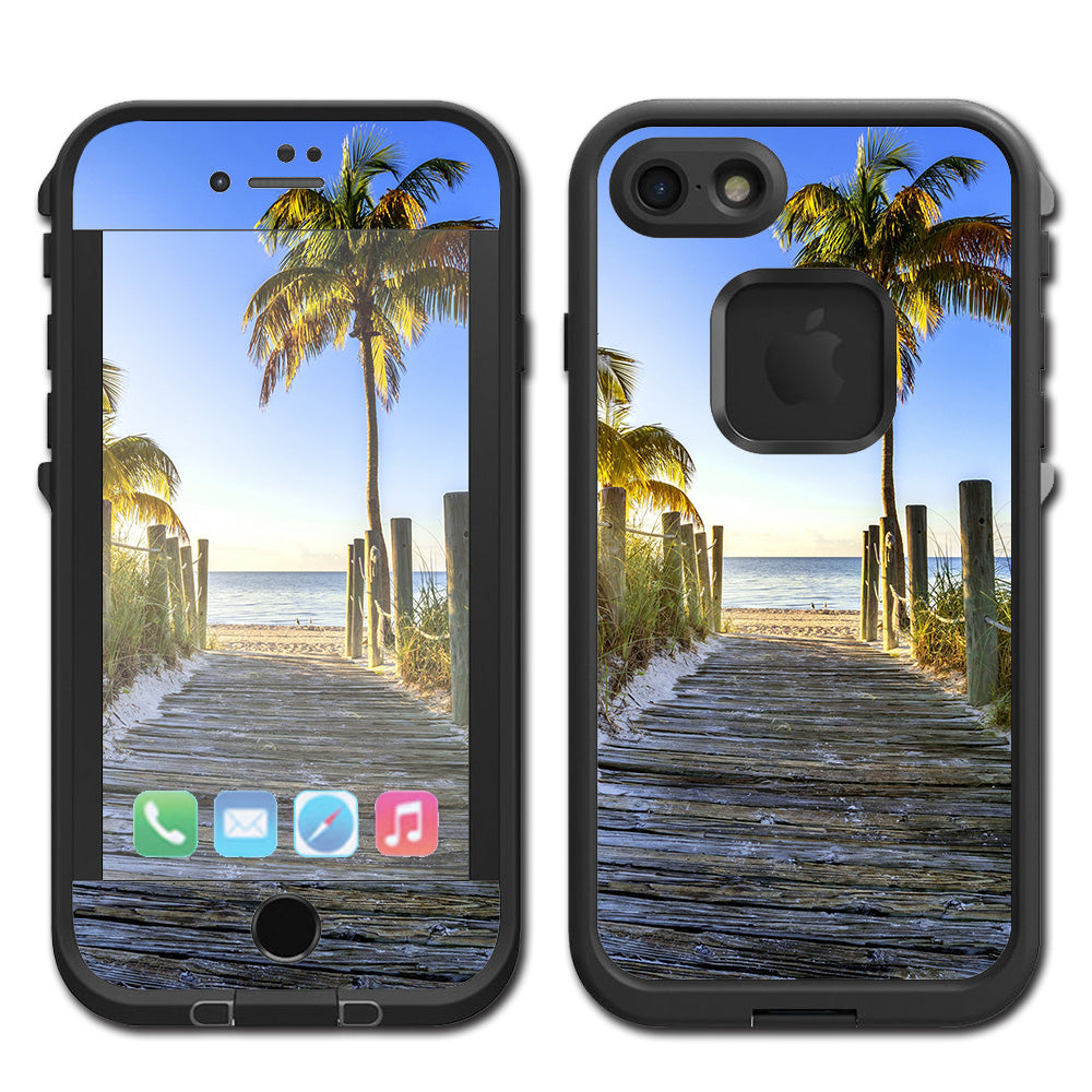  The Beach Tropical Sunshine Vacation Lifeproof Fre iPhone 7 or iPhone 8 Skin
