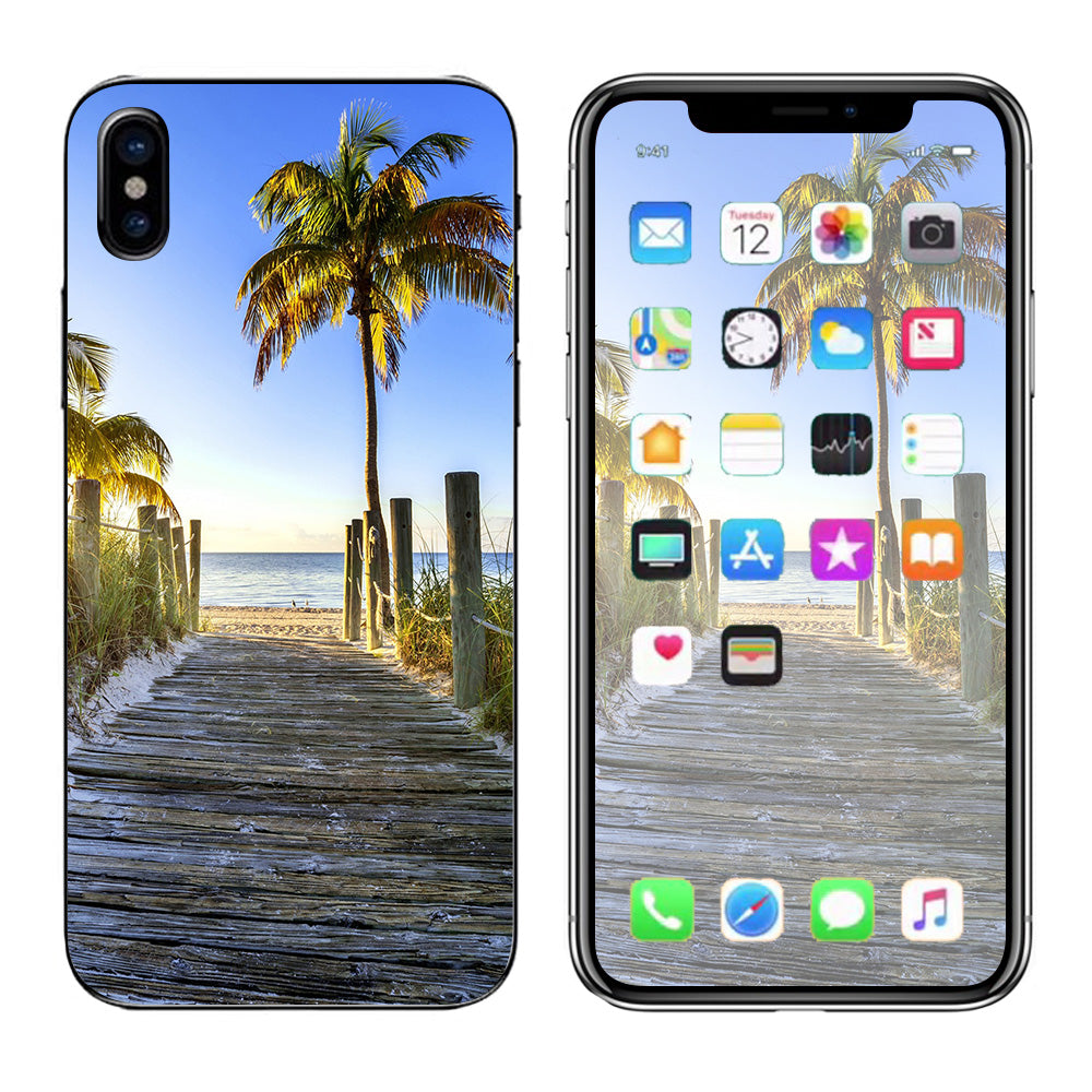  The Beach Tropical Sunshine Vacation Apple iPhone X Skin