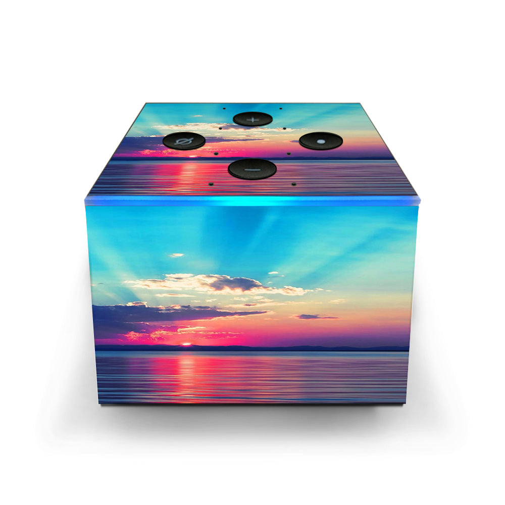  Summertime Sun Rays Sunset  Amazon Fire TV Cube Skin