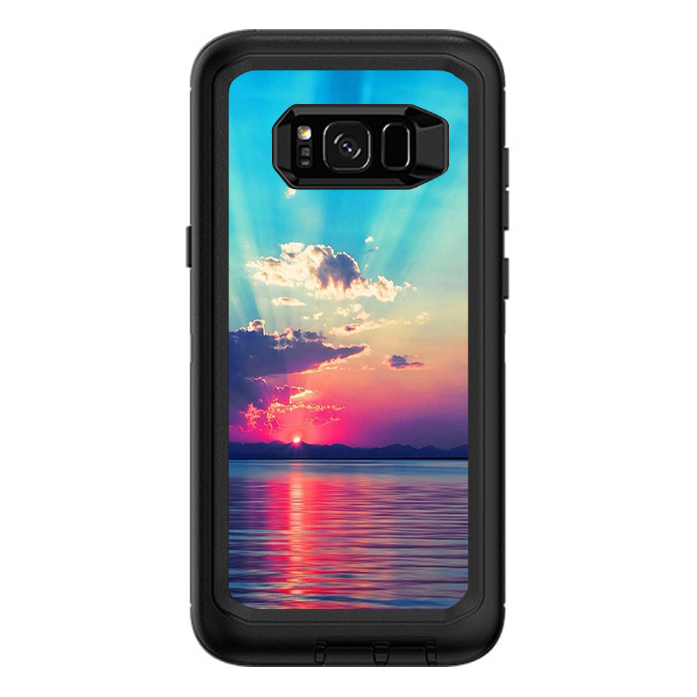  Summertime Sun Rays Sunset  Otterbox Defender Samsung Galaxy S8 Plus Skin