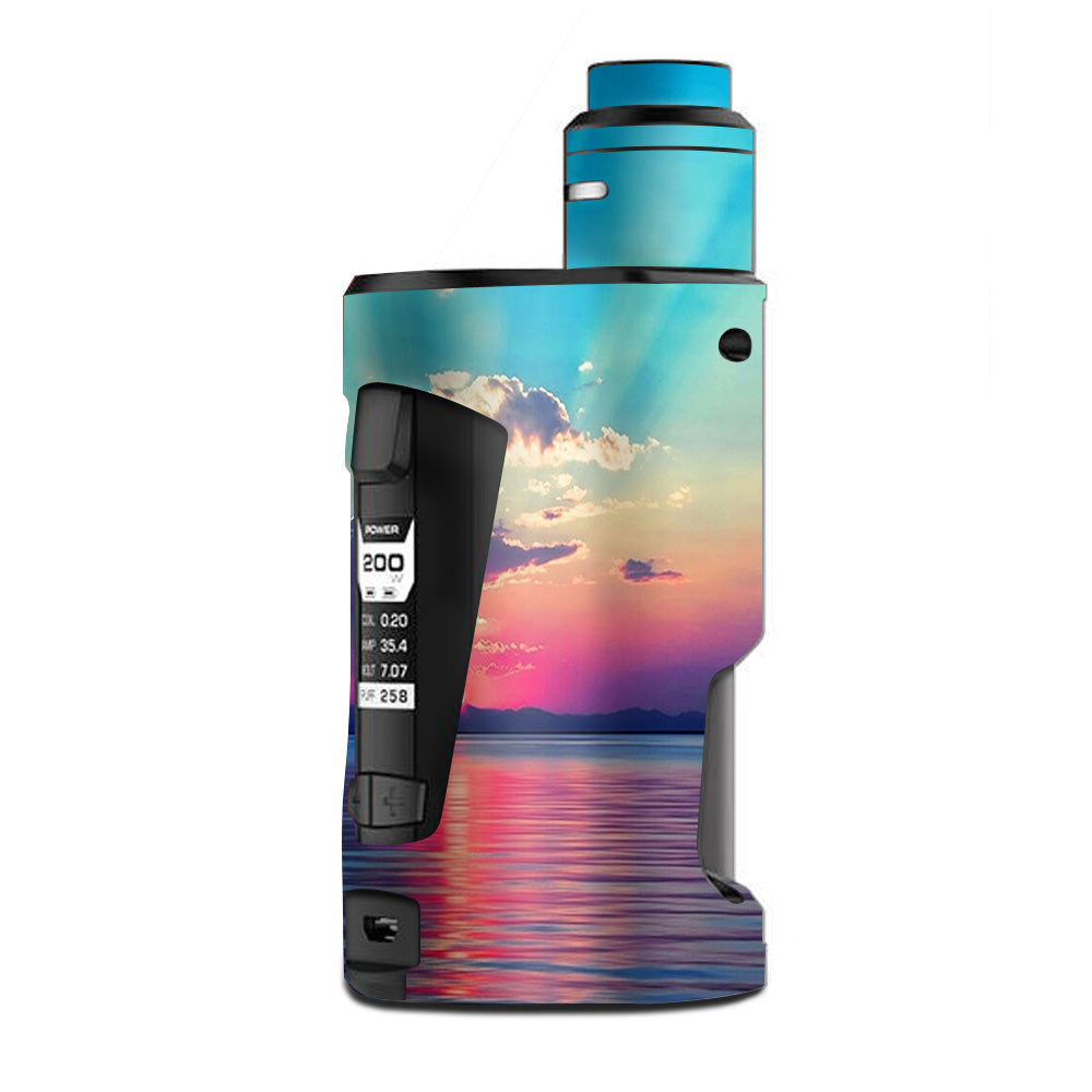  Summertime Sun Rays Sunset  G Box Squonk Geek Vape Skin