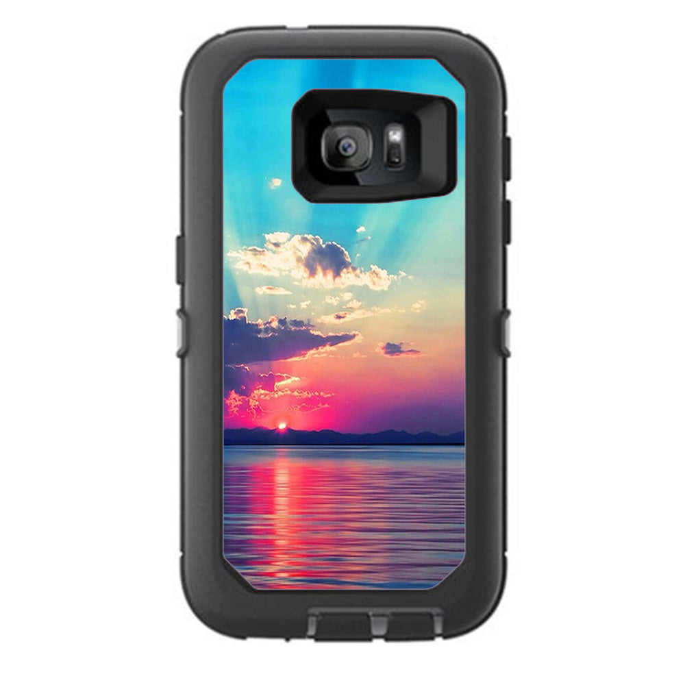  Summertime Sun Rays Sunset Otterbox Defender Samsung Galaxy S7 Skin