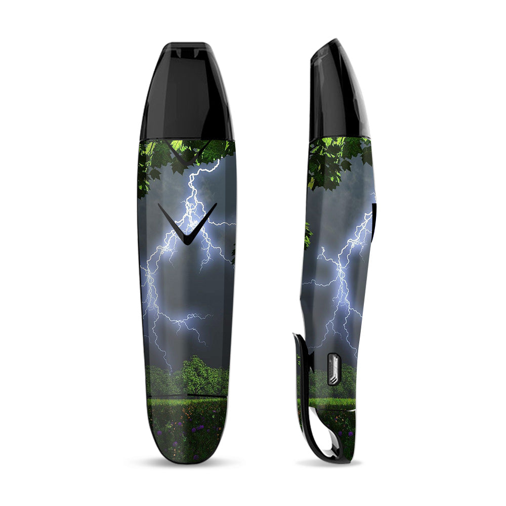 Skin Decal Vinyl Wrap for Suorin Vagon  Vape / Lightning Weather Storm Electric