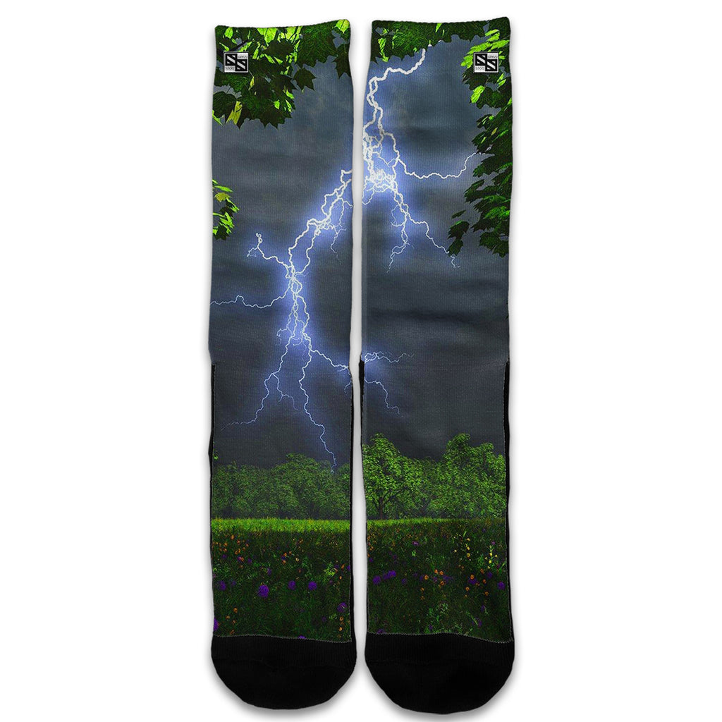  Lightning Weather Storm Electric Universal Socks