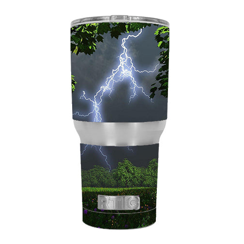  Lightning Weather Storm Electric RTIC 30oz Tumbler Skin