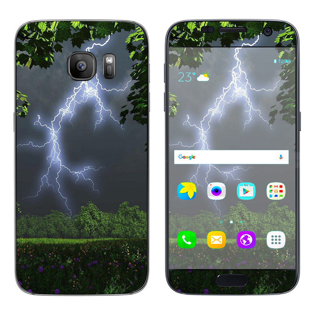  Lightning Weather Storm Electric Samsung Galaxy S7 Skin