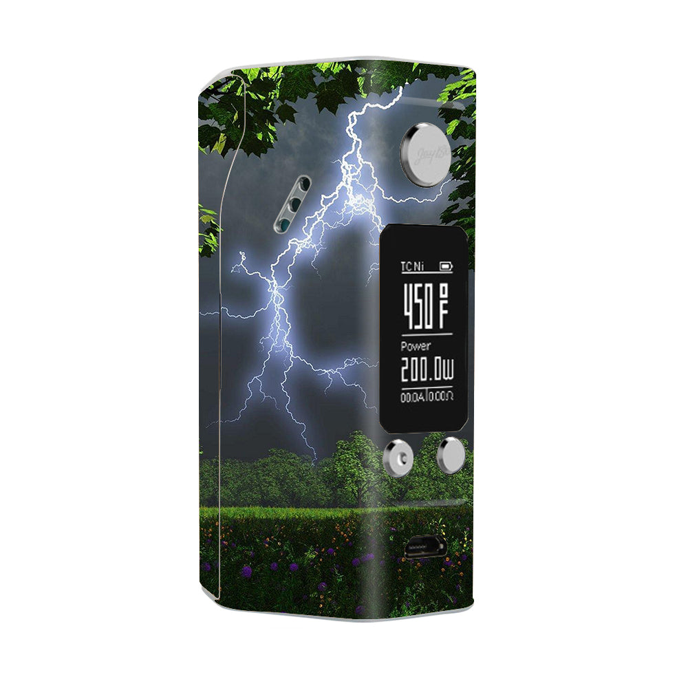  Lightning Weather Storm Electric Wismec Reuleaux RX200S Skin