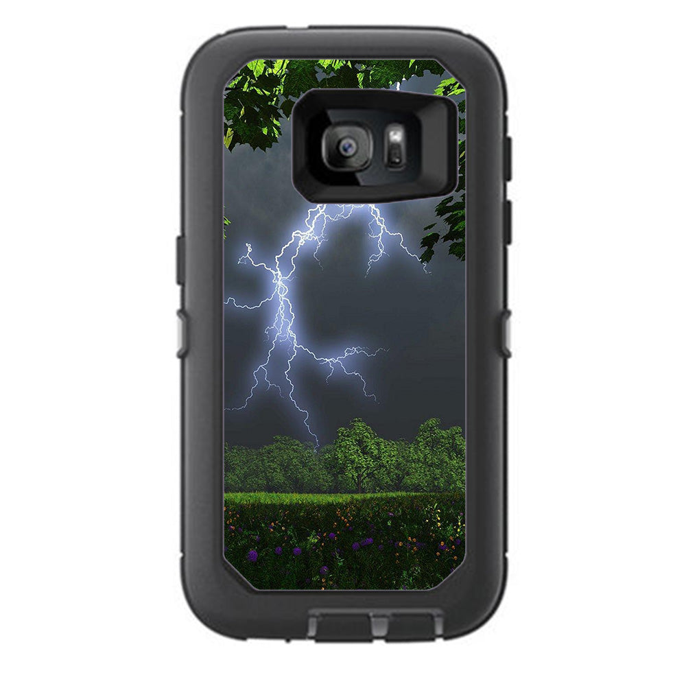  Lightning Weather Storm Electric Otterbox Defender Samsung Galaxy S7 Skin