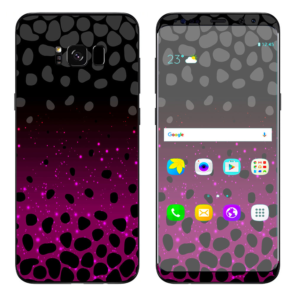  Spotted Pink Black Wallpaper Samsung Galaxy S8 Plus Skin