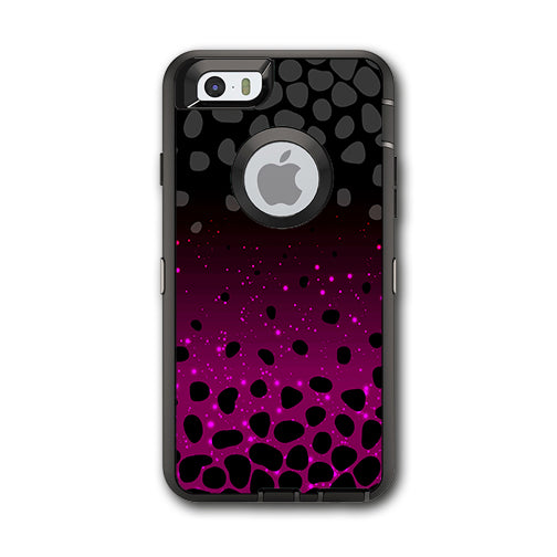  Spotted Pink Black Wallpaper Otterbox Defender iPhone 6 Skin