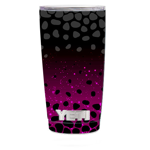  Spotted Pink Black Wallpaper Yeti 20oz Rambler Tumbler Skin