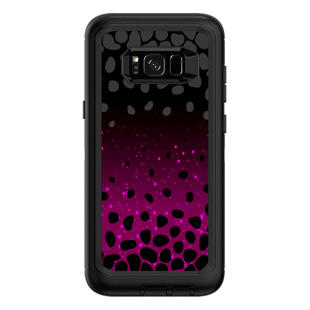  Spotted Pink Black Wallpaper Otterbox Defender Samsung Galaxy S8 Plus Skin
