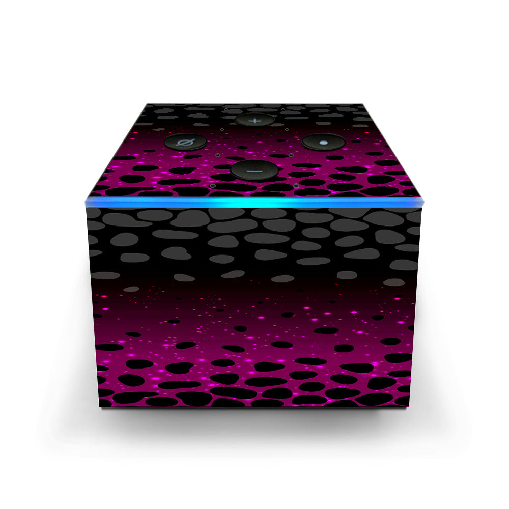  Spotted Pink Black Wallpaper Amazon Fire TV Cube Skin