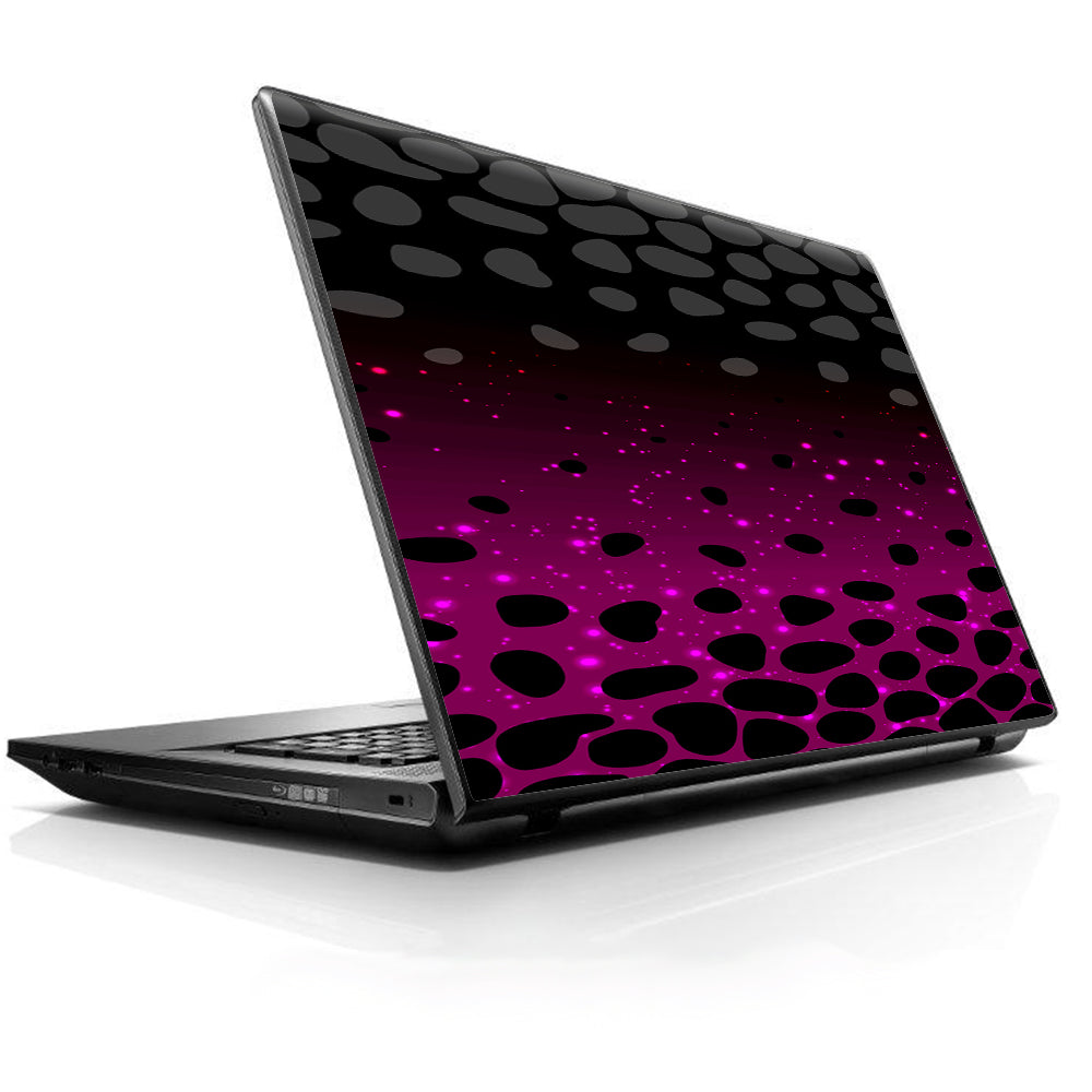  Spotted Pink Black Wallpaper Universal 13 to 16 inch wide laptop Skin