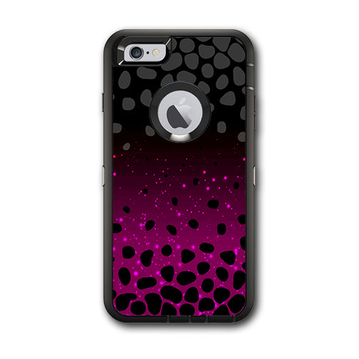  Spotted Pink Black Wallpaper Otterbox Defender iPhone 6 PLUS Skin