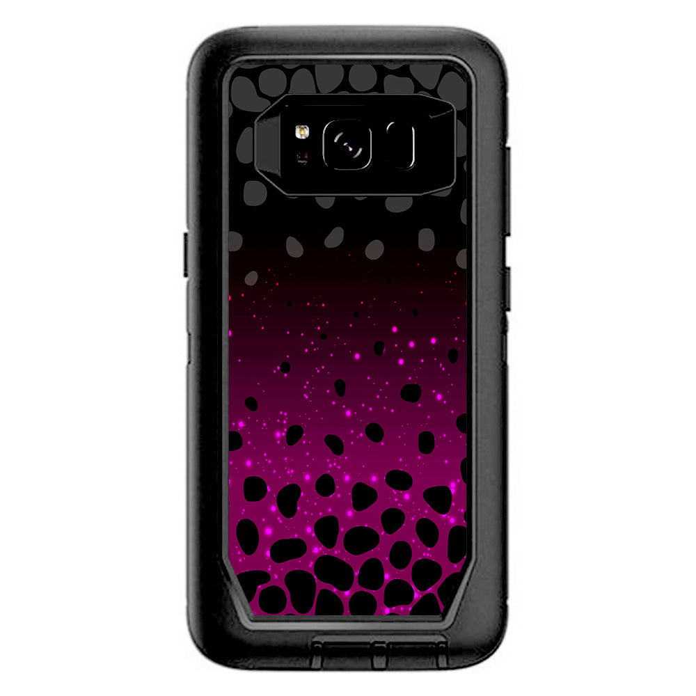  Spotted Pink Black Wallpaper Otterbox Defender Samsung Galaxy S8 Skin