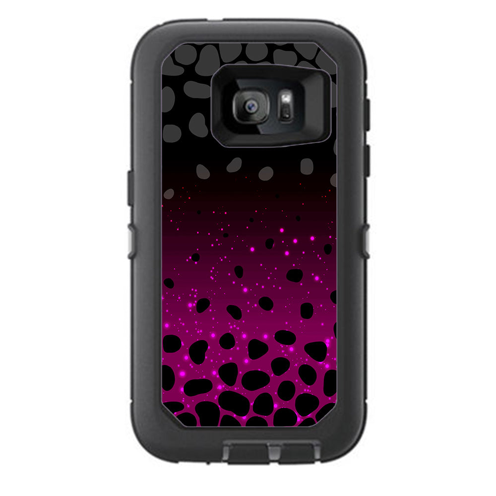  Spotted Pink Black Wallpaper Otterbox Defender Samsung Galaxy S7 Skin