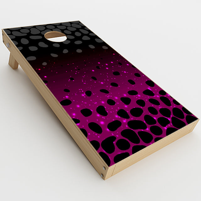  Spotted Pink Black Wallpaper Cornhole Game Boards  Skin