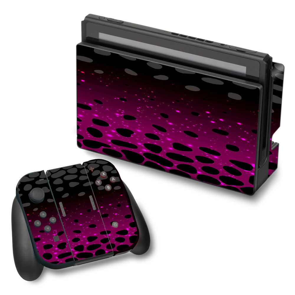  Spotted Pink Black Wallpaper Nintendo Switch Skin
