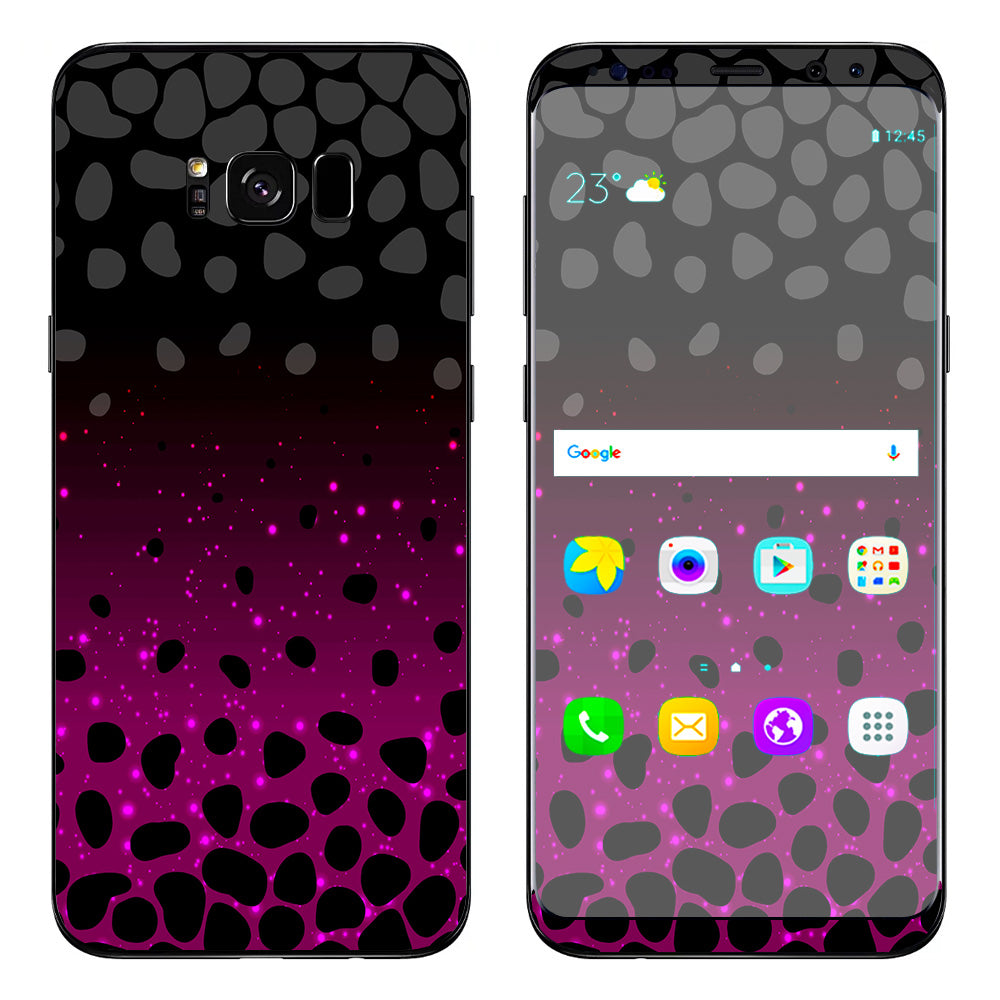  Spotted Pink Black Wallpaper Samsung Galaxy S8 Skin