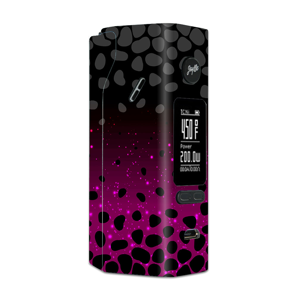  Spotted Pink Black Wallpaper Wismec Reuleaux RX 2/3 combo kit Skin