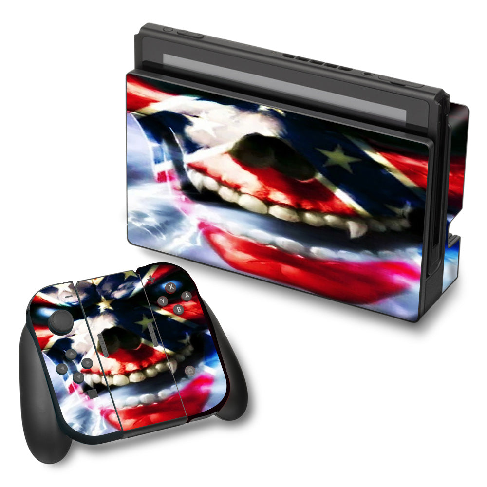  Southern Skull Flag The South Nintendo Switch Skin