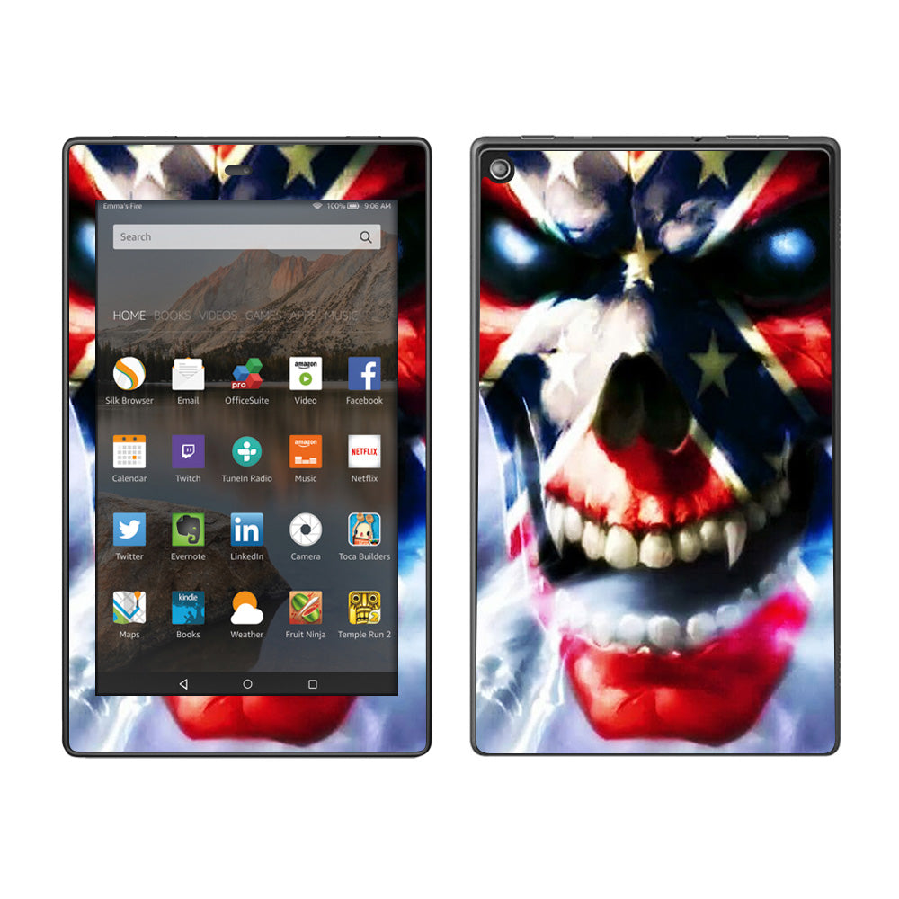  Southern Skull Flag The South Amazon Fire HD 8 Skin