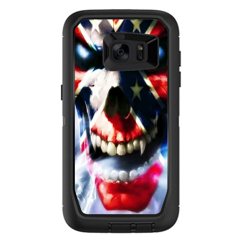  Southern Skull Flag The South Otterbox Defender Samsung Galaxy S7 Edge Skin