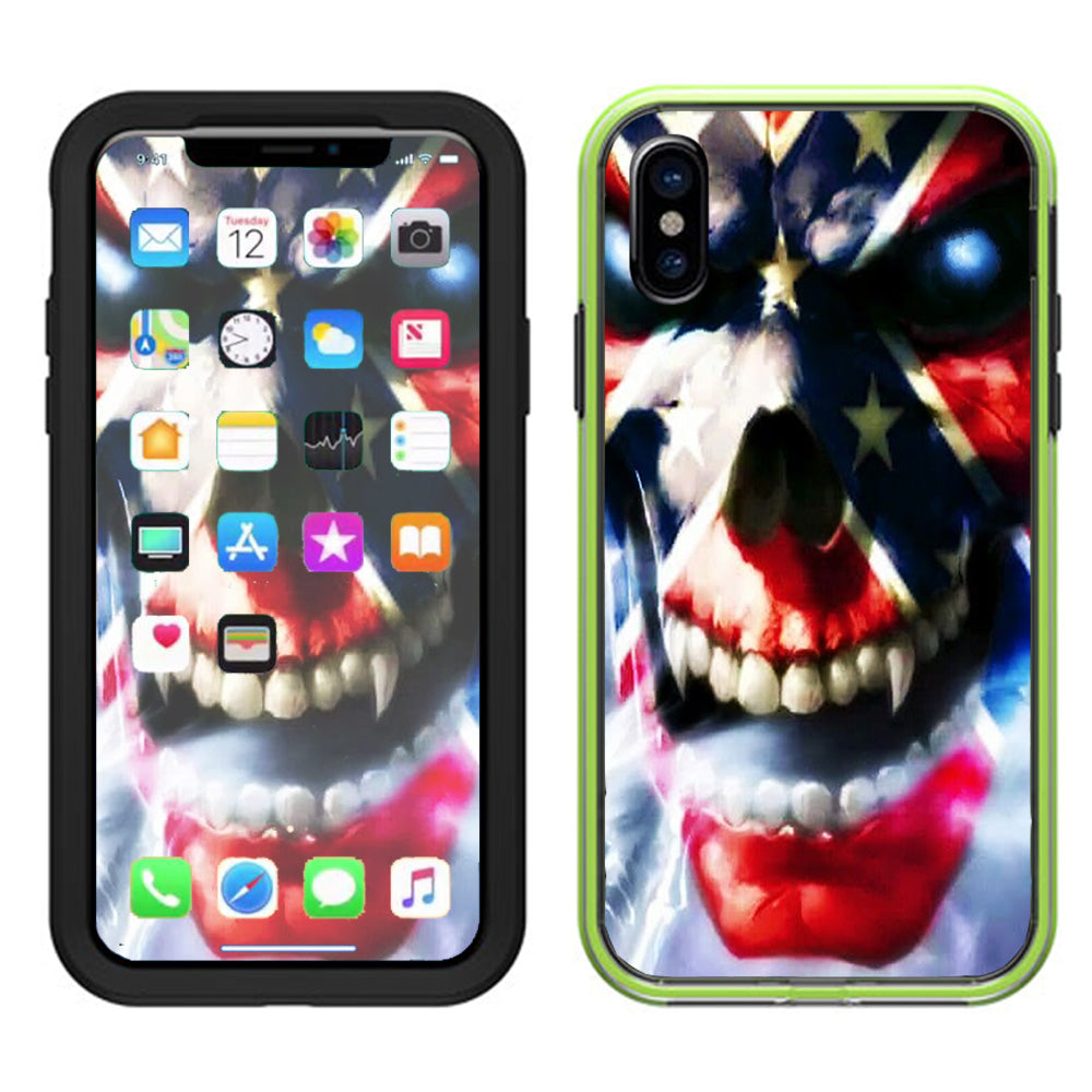  Southern Skull Flag The South Lifeproof Slam Case iPhone X Skin