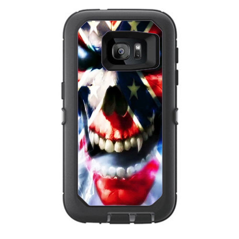  Southern Skull Flag The South Otterbox Defender Samsung Galaxy S7 Skin
