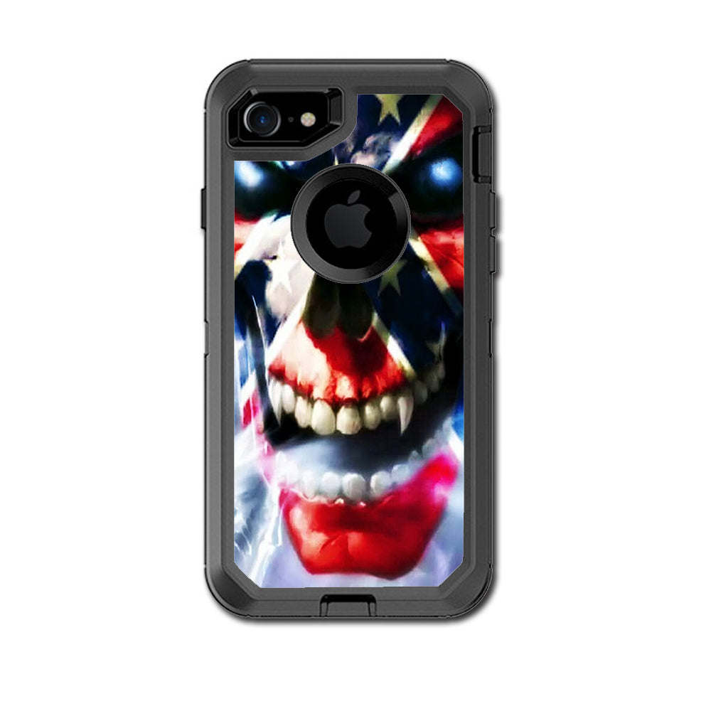  Southern Skull Flag The South Otterbox Defender iPhone 7 or iPhone 8 Skin
