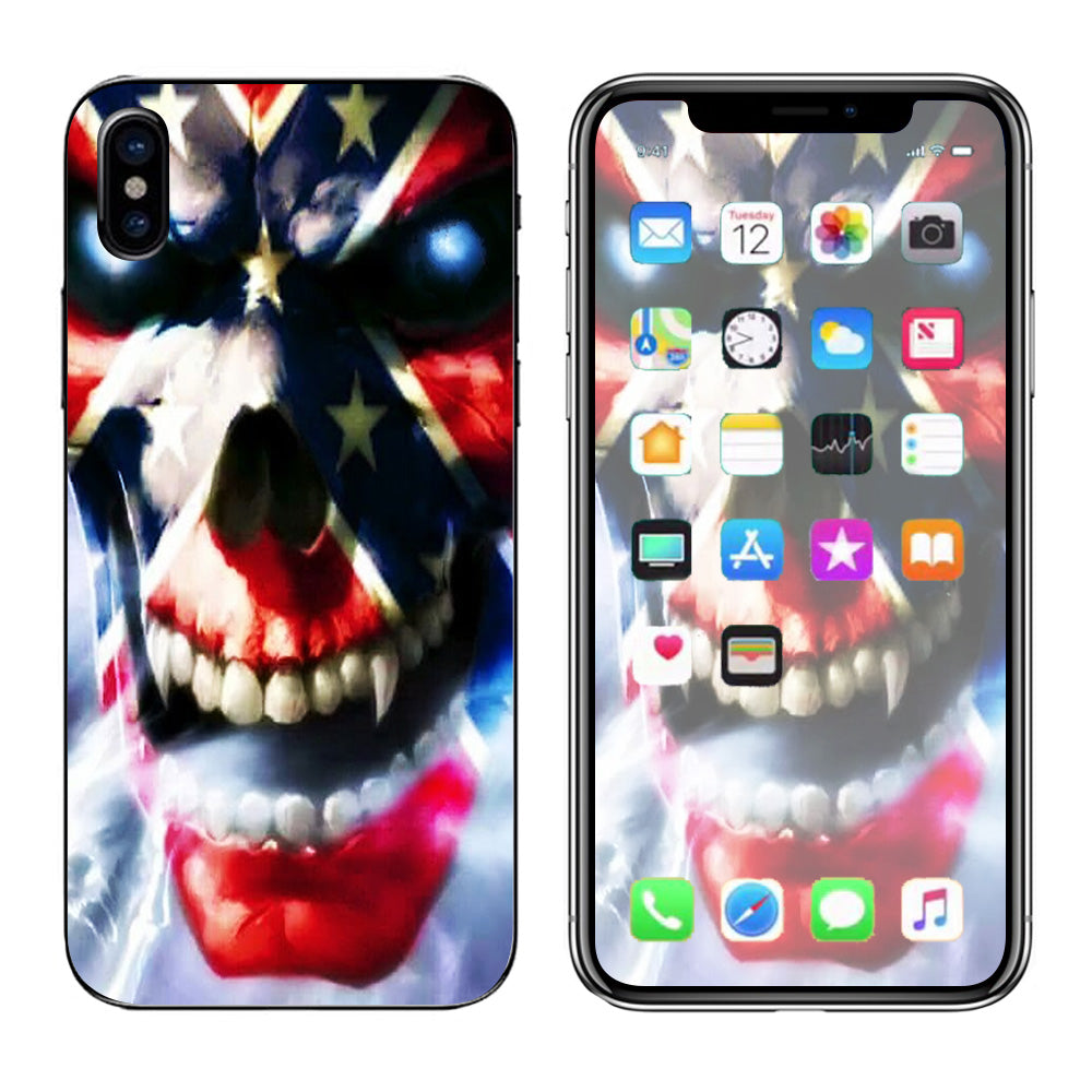  Southern Skull Flag The South Apple iPhone X Skin