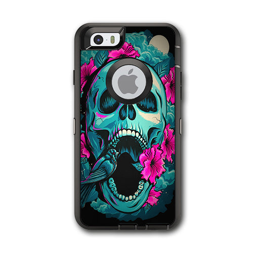  Skull Dia De Los Muertos Design Bird Otterbox Defender iPhone 6 Skin