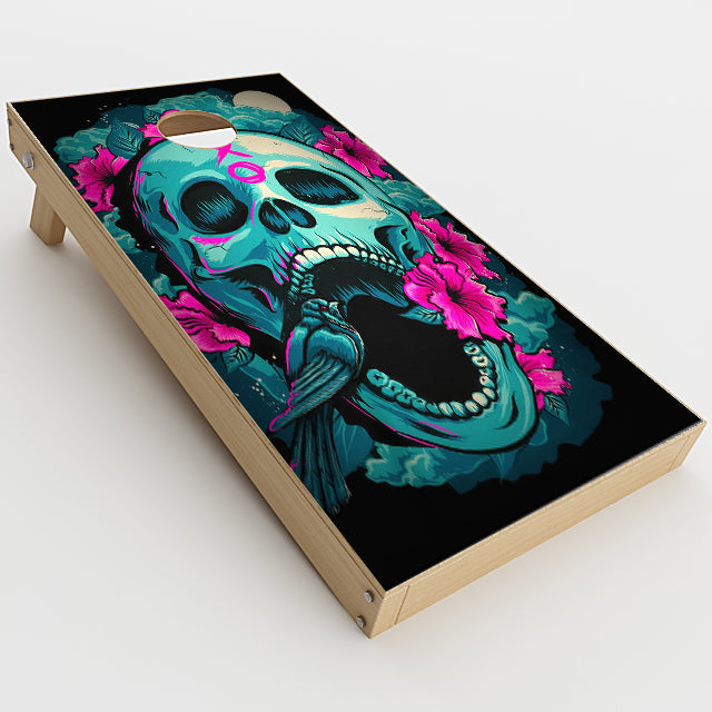  Skull Dia De Los Muertos Design Bird Cornhole Game Boards  Skin