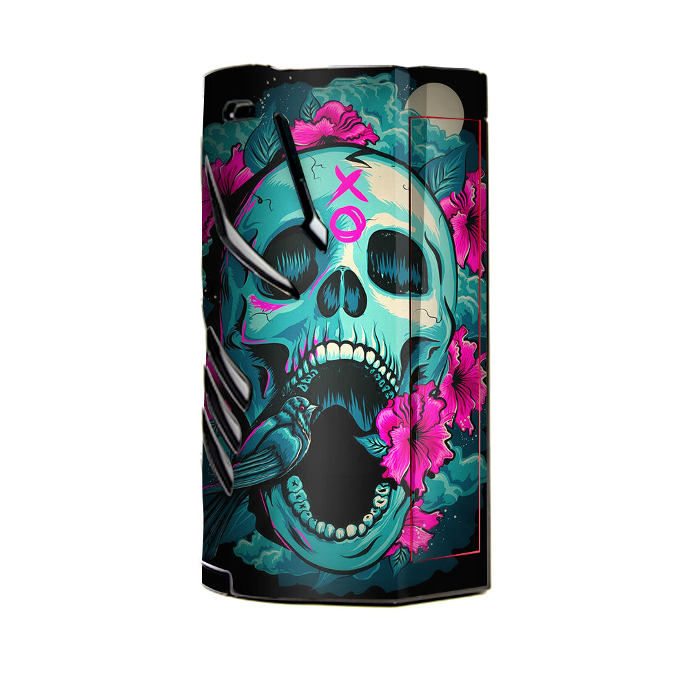  Skull Dia De Los Muertos Design Bird T-Priv 3 Smok Skin