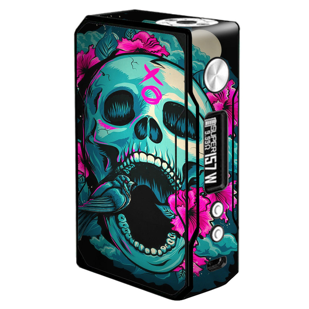 Skins Decals for Voopoo Drag 157W Vape Mod / Skull Dia De Los Muertos Design Bird itsaskin.com Skins Decals for Voopoo Drag 157W Vape Mod / Skull Dia De Los Muertos Design Bird itsaskin.com