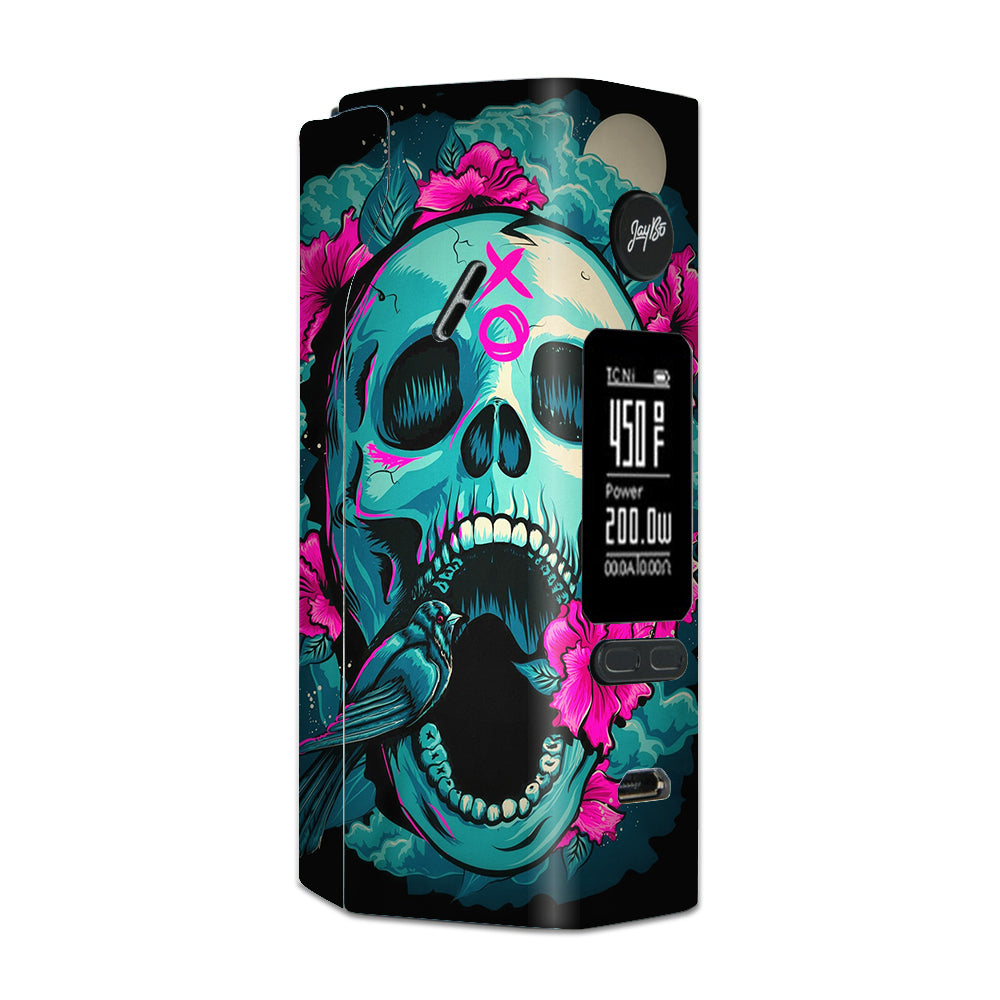  Skull Dia De Los Muertos Design Bird Wismec Reuleaux RX 2/3 combo kit Skin